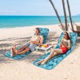 thumbnail image 2 of Patiojoy 2 Pack Beach Chairs Set with Side Table Folding Backpack Beach Chairs with 5 Adjustable Position Zipper Pocket, 2 of 10