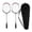 Rouge, variante sur guohui 2 Pcs Accessoires de Raquettes de Badminton Robustes Légers Cadeaux Remplacement pour Bleu