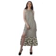 thumbnail image 1 of Moomaya Robe Longue Imprimée pour Femmes, Fente avant, Aguichant, Sans Manches, en Rayonne, Robe de Mariage, 1 of 4