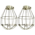 thumbnail image 1 of 2pcs Lamp Bulb Guard Metal Lamp Cage Metal Bulb Guard Industrial Style Metal Lamp Guard Cage, 1 of 9