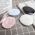 thumbnail image 2 of HLONK Contact Lens Case Chic Geese Stone and Mirror Surface Travel Contact Lens Box Magnetic Closure and Snap Closure Contact Lenses Storage Box Black Button, 2 of 4