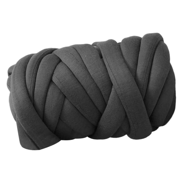 fastboy Chunky Yarn Knitting Arm Knit Soft Yarn 250G for DIY Rug Making Sweaters Deep Gray