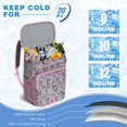 thumbnail image 4 of Butterfly Print Backpack Cooler – Leakproof Insulated Cooler Bag with Colorful Floral and Tropical Design, Waterproof Lunch Backpack for Travel & Picnics, 4 of 6