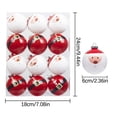 thumbnail image 3 of Shatterproof Christmas Ornaments, Plastic Christmas Hanging Balls 12 Pack, Mini Tree Baubles Set for Holiday Party Home Decor, Wedding Table Centerpiece Displays, 3 of 9