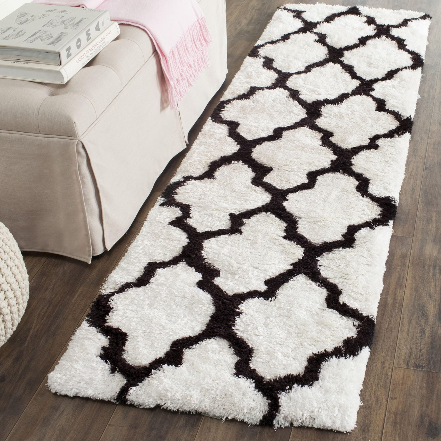 Safavieh Barcelona Anabelle Tapis Peluche Shag Géométrique