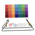 thumbnail image 4 of jifeng Bead Loom Kit 28 Colors Beads Elastic String Lobster Clasps Scissors for Jewelry, 4 of 8