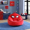 thumbnail image 4 of Fauteuil pouf en mousse compressée Marvel Spiderman pour enfants, rouge, 4 of 7