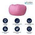 thumbnail image 4 of Oversized Solid Light Pink Bean Bag Chair, 4 of 9