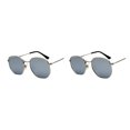 thumbnail image 2 of relayinert Fashionable Polarized Lens Small Square For Trendy Style Materials silver white silveC4 2Set, 2 of 6
