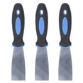thumbnail image 2 of 3Pcs Stainless Steel Paint Scraper Set, Flexible Spackle Drywall Repair Tools,Easy Hanging, Remover Kit with Plastic Handle, for Putty, Painting, Plaster, 2 of 7