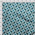 thumbnail image 3 of oneOone Cotton Silk Fabric Triangle|Parallelogram & Square Geometric Printed Fabric 1 Yard 42 Inch Wide, 3 of 4