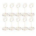thumbnail image 2 of 10Pcs Table Number Holder Wedding Note Holder Circle Business Card Holder Ornaments Cute Shape Elegant Electroplating Charming, 2 of 8