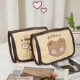 thumbnail image 1 of Cosmetic Bag Multi Layers Large Capacity Transparent Lightweight Folding Store Makeup Tools Cartoon Bear Lipstick Eyebrow Pencil Makeup Bag for Travel, 1 of 8