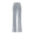 thumbnail image 4 of SHTXOZHI Womens Velvet Flared Pants High Waisted Workout Yoga Pants Casual Drawstring Sweatpants, 4 of 7
