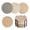 A, variant on Drppepioner Cotton Woven Coaster Set 8 Pack Absorbent Drink Coasters with Holder Heat Resistant Cup Pads for Coffee Tables Kitchen Countertops