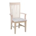 thumbnail image 2 of International Concepts Chaise de Mission Haute avec Accoudoirs, Non Finie, 2 of 5