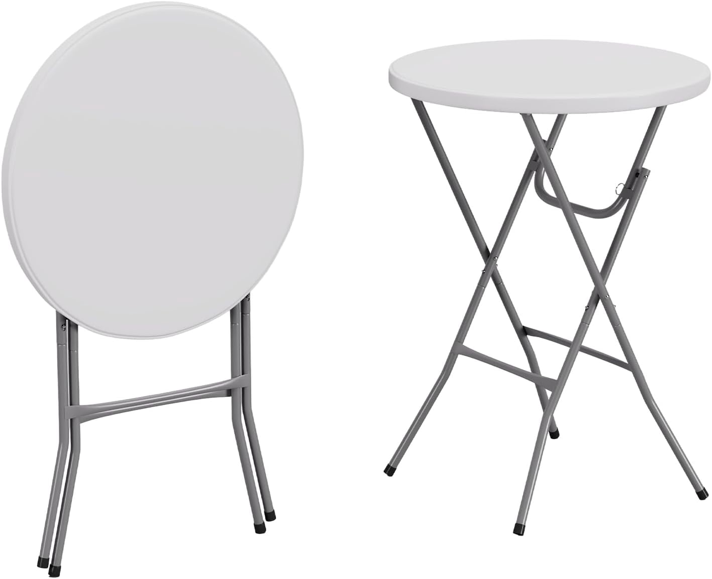 FDW Table de Bar Haut Pliant Étanche de 31,5 Po - Table de Cocktail Ronde Portable pour Événements Intérieurs et Extérieurs