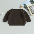 thumbnail image 3 of Baby Girl Boy Knit Pullover Sweater Fall Winter Warm Sweatshirt Tops with Pocket, 3 of 6