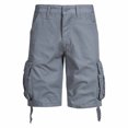 thumbnail image 2 of Styesk Mens Shorts Men's Pockets Cargo Pants Casual Button Classic Summer Short With Multi Pockets, 2 of 8