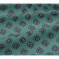 thumbnail image 5 of oneOone Viscose Jersey Fabric Leaves Block Print Fabric By The Yard 60 Inch Wide, 5 of 5