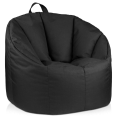 thumbnail image 1 of Bouclair Black Canvas Bean Bag, 1 of 10