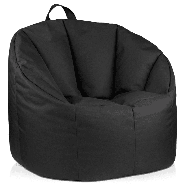 Bouclair Black Canvas Bean Bag