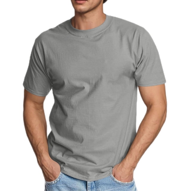 Diufon Mens Shirts Casual Business Short Sleeve Button Up Lapel Tops Solid Color Basic Vacation Golf Top
