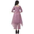 thumbnail image 4 of Moomaya Women's Plus Size Printed Asymmetric Kurti Pant Set, Cotton Chanderi, 1 Count, 4 of 6
