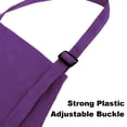 thumbnail image 4 of TOPTIE 6 Pack Kids Aprons with Pocket & Adjustable Strap, Child Chef Bib Apron for Kitchen Cooking Baking Painting-Purple-S, 4 of 7