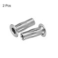 thumbnail image 3 of Unique Bargains M5 Multi Grip Rivet Nuts, 2pcs Flat Head Threaded Insert Nut 304 Stainless Steel Plus Nuts, 3 of 5