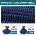 thumbnail image 3 of Stretch Jacquard Chair Seat Covers Seat Covers for Dining Room Chair Covers Chair Seat Slipcovers Removable Washable Chair Seat Cushion Slipcovers for Dining Room (8 Pack, Navy), 3 of 7