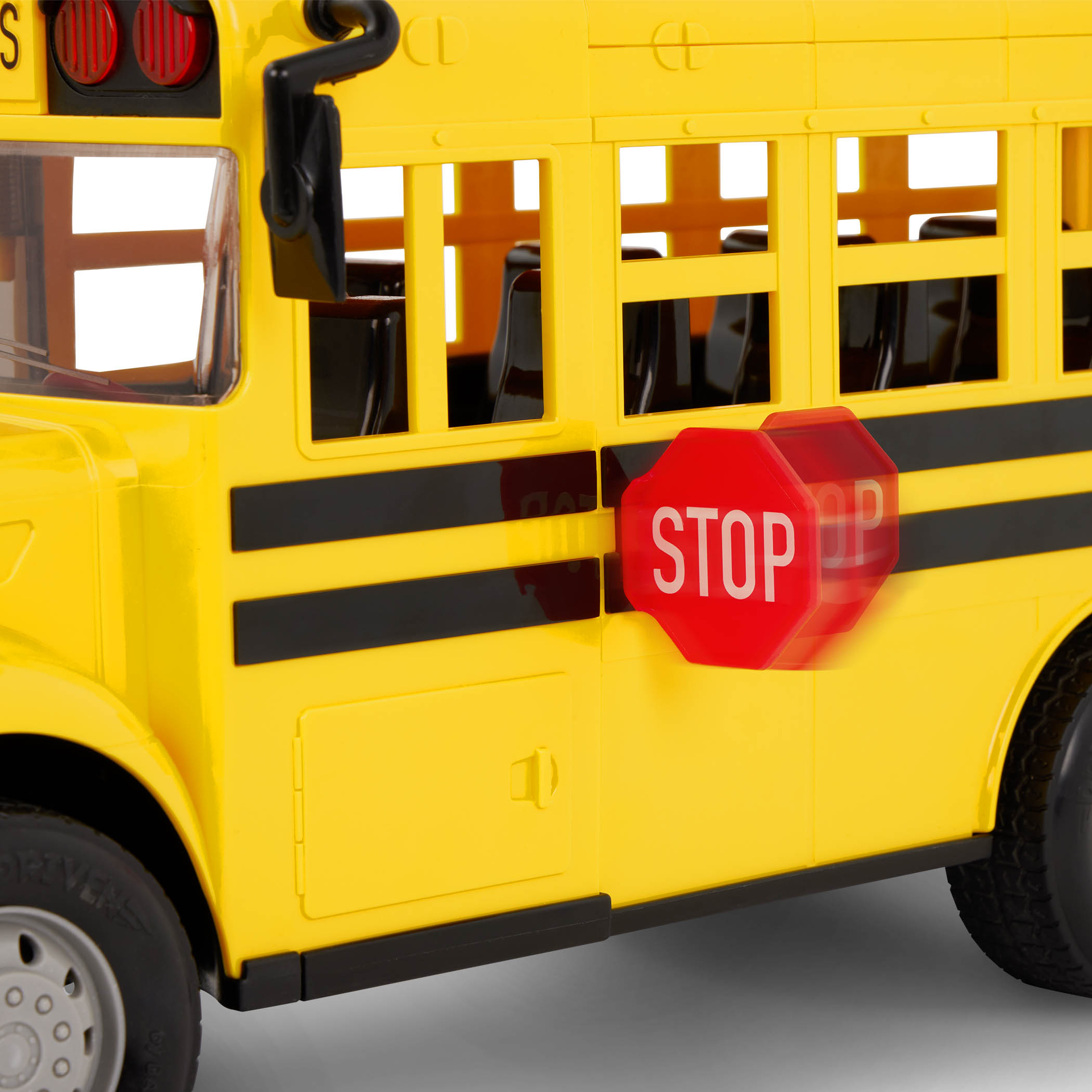 Autobus scolaire standard DRIVEN par Battat, grand autobus scolaire jouet jaune pour les enfants de 3 ans et plus