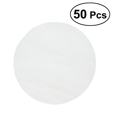 KAKOWELY 50 Pcs 9.5 Inch Round Parchment Paper Non-Stick Baking Paper Liners Cake Pans Circle for Round Baking Pans,9.45"X9.45"(LxW)