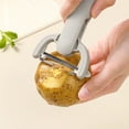 thumbnail image 2 of TOUMENY 3-in-1 Rotating Peeler Set, Ergonomic Kitchen Tool for Potatoes, Vegetables, and Fruits, Efficient Multi-Functional Peeling with Integrated Eye Remover, 2 of 5