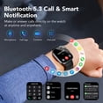 thumbnail image 4 of Montre Intelligente pour Android et iPhone, Montre Intelligente Étanche IP68 pour Femmes et Hommes avec Plus de 100 Modes Sportifs, Traqueur de Mise en Forme de 1,91 Po, Montre Intelligente avec Appel Bluetooth (Répondre/faire des Appels), pour Cadeau Noir, 4 of 5