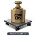 thumbnail image 4 of ANDUTEES 4 Pack Leveling Casters, Adjustable Heavy Duty Casters Set of 4, Swivel Plate Industrial Retractable Caster Wheels for Workbench,Machine, Equipment, Shelves, 4 of 6