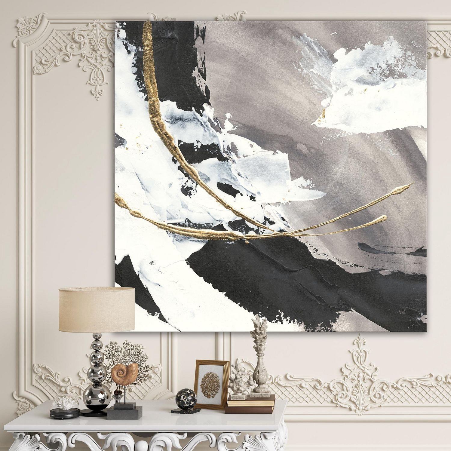 Designart Arcs peints glamour II Art mural sur toile