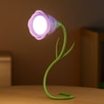 thumbnail image 1 of Unique Wireless Flower Desk Lamp Flexible Gooseneck Rechargeable LED Lamp With USB Charging Port 3 Color Modes And Stepless Dimming For Office Desk Decor, 1 of 8