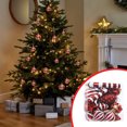 thumbnail image 4 of TopLLC 16 Pcs Christmas Tree Hanging Ornaments Set, Pre-Tied Shatterproof Plastic Assorted Baubles with Rope, Glitter Xmas Tree Decorative Pendants Christmas Decorations for Party Holiday Wedding, 4 of 6