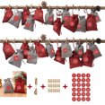 thumbnail image 1 of DIY Advent Calendar Jute Fabric Bags Decoration And Numbers Stickers HU5688, 1 of 9