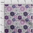 thumbnail image 2 of oneOone Rayon Purple Fabric Floral Retro Sewing Craft Projects Fabric Prints By Yard 56 Inch Wide, 2 of 5