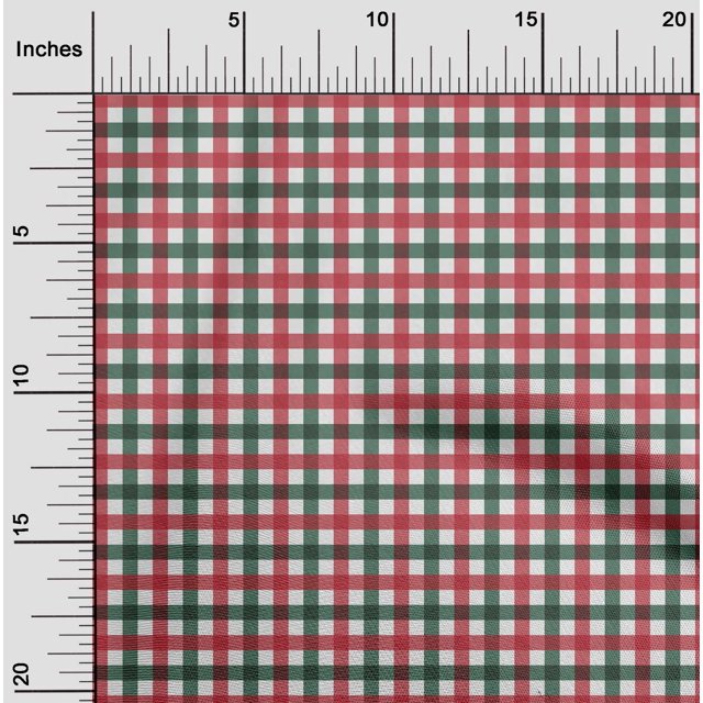 oneOone Viscose Chiffon Fabric Gingham Check Decor Fabric Printed BTY 42 Inch Wide