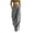 Grey, variant on Nfurl Womens Cargo Pants with Pockets Flowy Wide Leg Palazzo Pants Loose Fit High Waisted Trendy Summer Casual Going Out Pant Trousers White,L