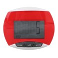 thumbnail image 1 of Compteur de Pas, Podomètre Portable en ABS pour Course et Magasinage pour Adulte Rouge, 1 of 8