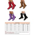 thumbnail image 2 of Woobling Bottes Mi-Mollet Confort pour Femmes Bottes d'Équitation Antidérapantes Bout Rond Violet 7, 2 of 6