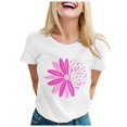 thumbnail image 1 of TSADFHJI Chandails et Chandails à Capuchon pour Femmes T-Shirt à Manches Courtes Imprimé Col Rond Haut Blouse Xxxxxl Blanc, 1 of 5