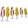 thumbnail image 2 of Kit d'appâts Lucky Strike Baitworks Bass et Truite Devil 6 pièces + Rouge & Blanc, Jaune Rouge Diamant + Cuillères à pêche Devil Bait, 2 of 5