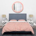 thumbnail image 1 of Designart 'Living Coral Pink' Mid-Century Duvet Cover Set, 1 of 4