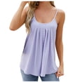 thumbnail image 3 of AherBiu Débardeurs pour Femmes Broderie Œillet Ample Décontracté Camisole Fluide Col Rond Bretelles Spaghetti Boho Tops, 3 of 5
