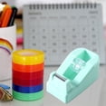thumbnail image 1 of UsRHHA Macaron Tape Dispenser, Colorful Adhesive Tape Holder with Cutter, Desktop Tape Station, 1 of 6